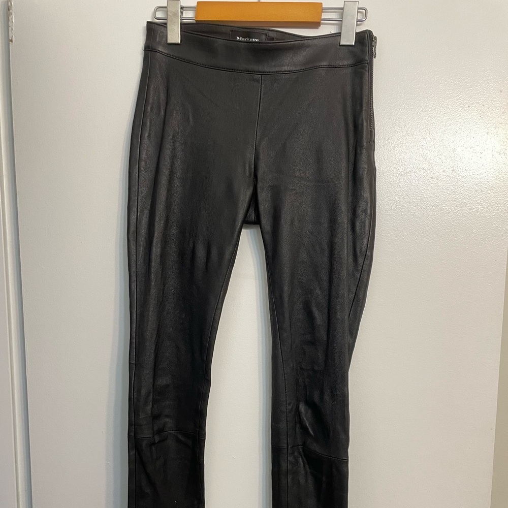Mackage Black Leather Detail